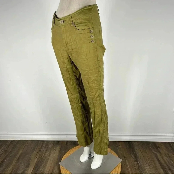 Cabi Charlie Trouser  5314R linen blend size 2 - Picture 3 of 12